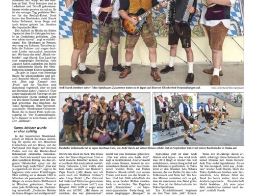 Andi in Japan / Bericht vom Straubinger Tagblatt 31.10.25